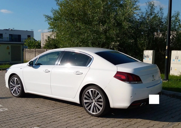 Peugeot 508 cena 53900 przebieg: 231390, rok produkcji 2014 z Boguchwała małe 466